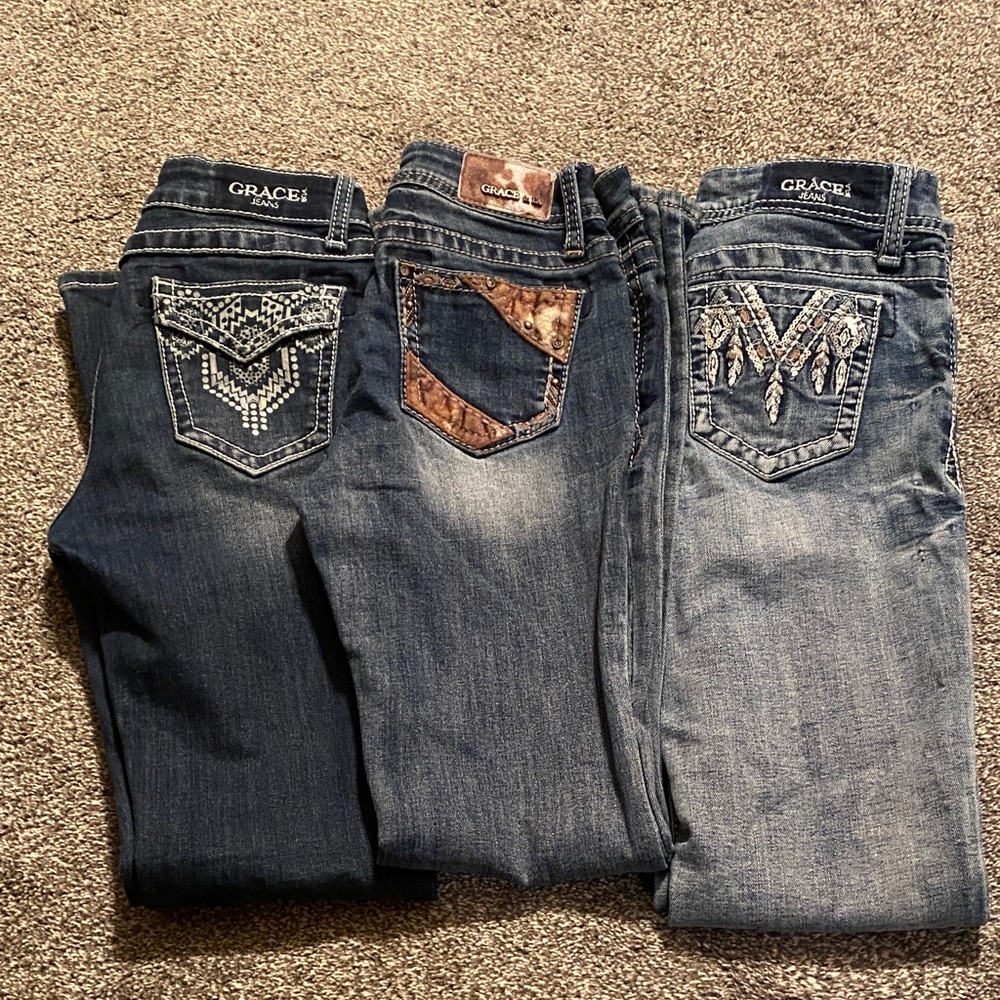Grace Stylish Blue Jeans Collection